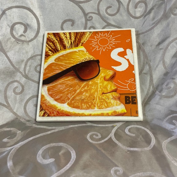 Porcelain Shock Top Drink Coaster - Picture 1 of 5